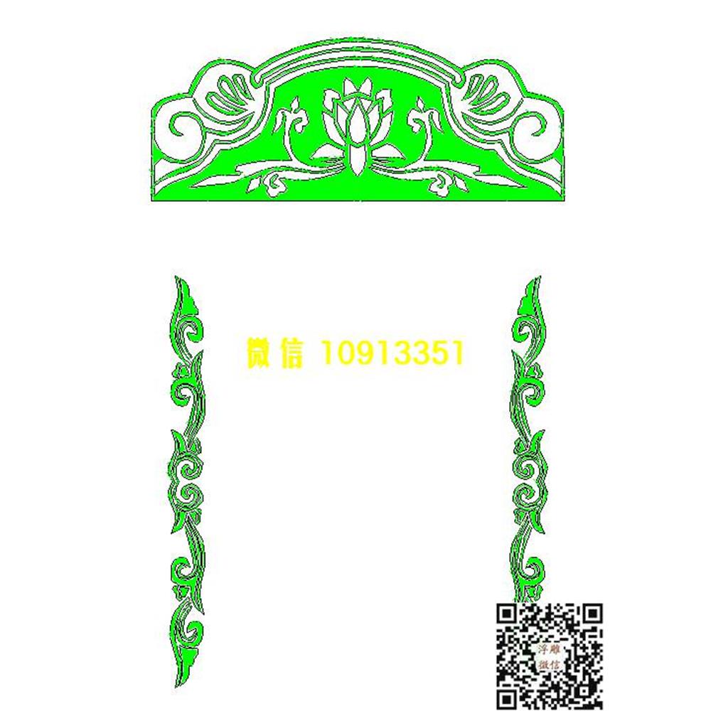 精雕图11线雕图线条图单线铣底图_电脑雕刻plt文泰矢量图精雕图浮雕图